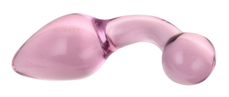 Women's Ice and Fire Glass Pink Backyard Anal Plug Sex Toys Sex Toys