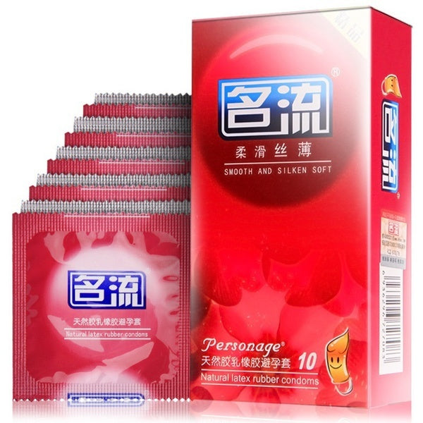10 Pcs/Lot Hot Sale Quality Sex Products Natural Latex Condoms For Men Adult Better Sex Toys Safer Contraception Toy set