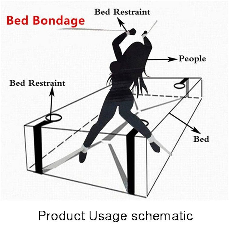 Sex Game Bondage Nylon Restraint Bands for Couples Bedroom Exercise & Fun Games in Bed
