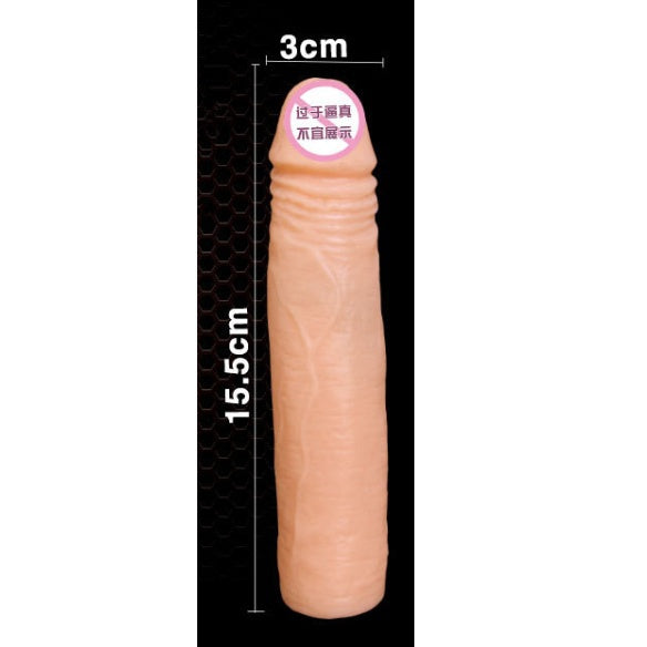 Penis Sleeve Delayed Condom Man Penis Sets Extended Sleeve Adult Sex Toy for Male