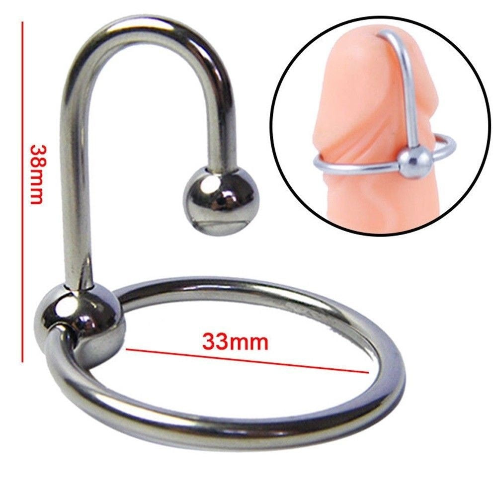 Stainless Steel Cock Ring Sex Delay for Fun Male Sperm Locking Ring Male Chastity Device Penis Ring Sleeve