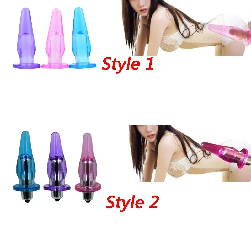 Finger stall Anal Plug Sex Toys Mini Powerful Jelly Vibrator Waterproof Sex Products for Female