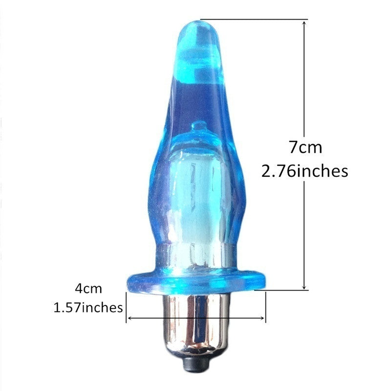 Finger stall Anal Plug Sex Toys Mini Powerful Jelly Vibrator Waterproof Sex Products for Female