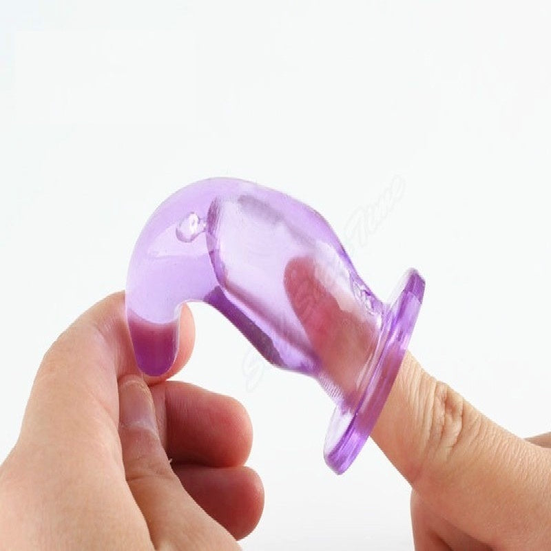 Finger stall Anal Plug Sex Toys Mini Powerful Jelly Vibrator Waterproof Sex Products for Female