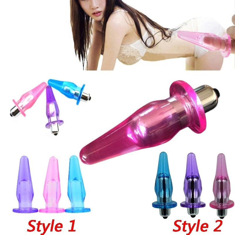 Finger stall Anal Plug Sex Toys Mini Powerful Jelly Vibrator Waterproof Sex Products for Female