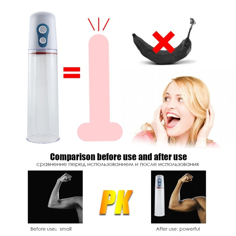 Electric PENlS Pump Stronger Delayed Enlargement Effective Automatic Vacuum Pump Penis Erection Sex Toys for Male