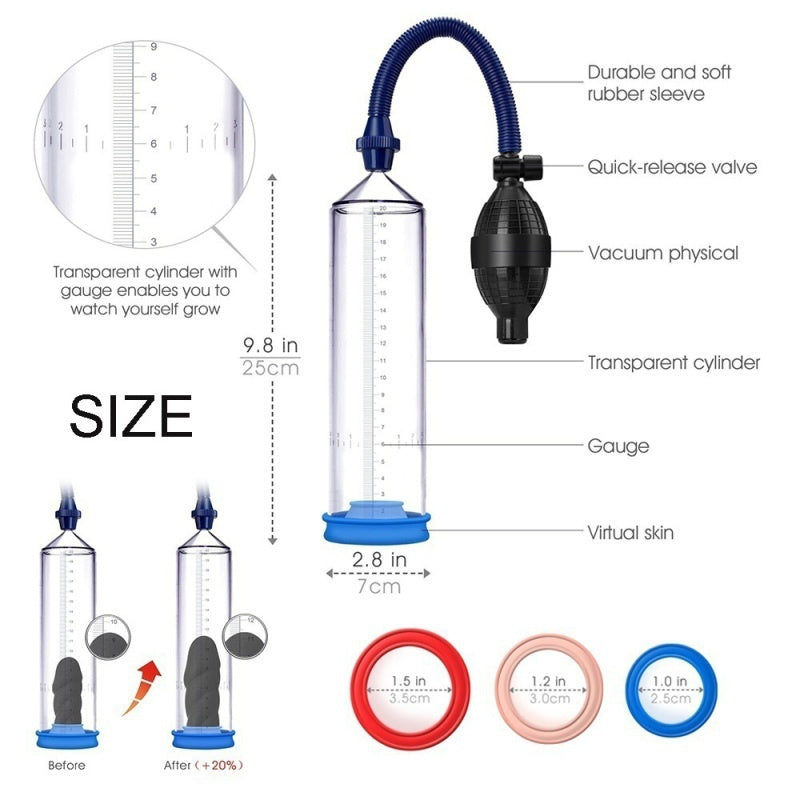 Electric PENlS Pump Stronger Delayed Enlargement Effective Automatic Vacuum Pump Penis Erection Sex Toys for Male