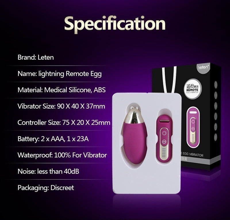 Wireless Vibrating Egg Waterproof G Spot Stimulate Bullet Vibrator Silicone Remote Control Sex Toy for Female