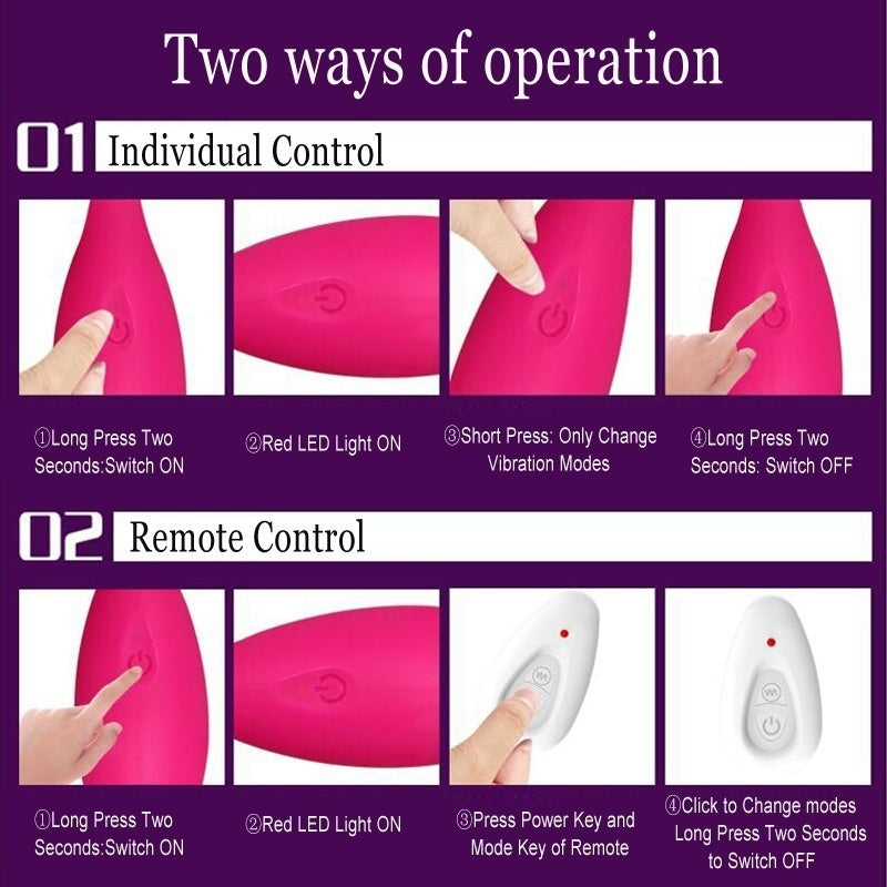 16 Modes Vibrating Wireless Remote Vibrator Body Massage Sex Egg Waterproof Adult Sex Toy for Female