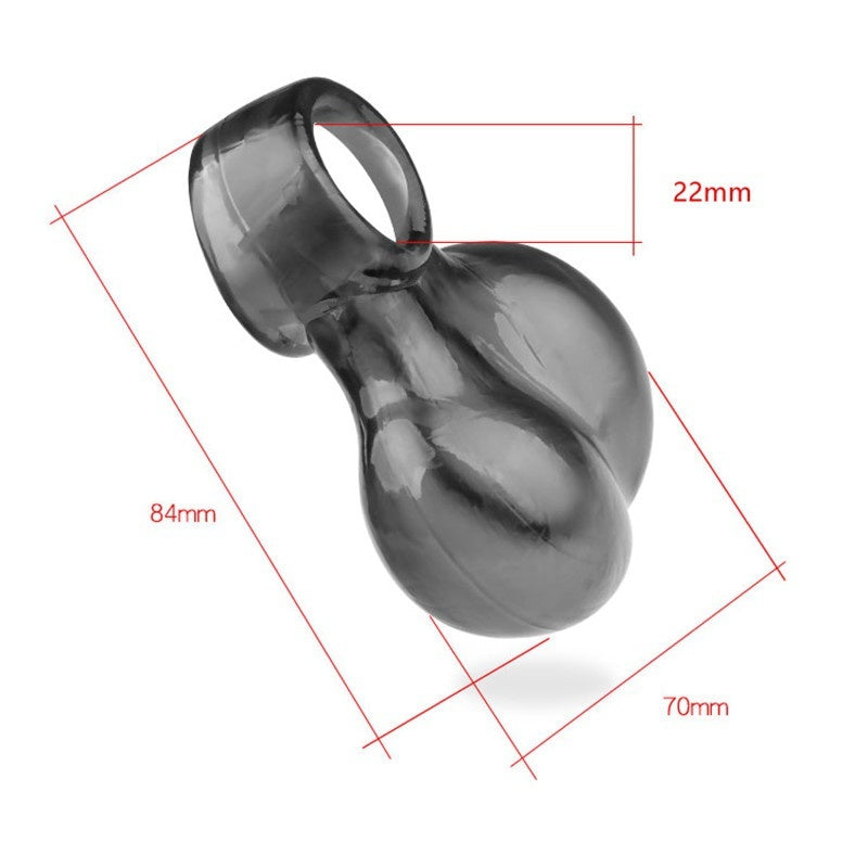Men Ball Ring Sex Delay Scrotum Testicle Squeeze Ring Soft Silicone Stretcher Scrotal Ring for Male