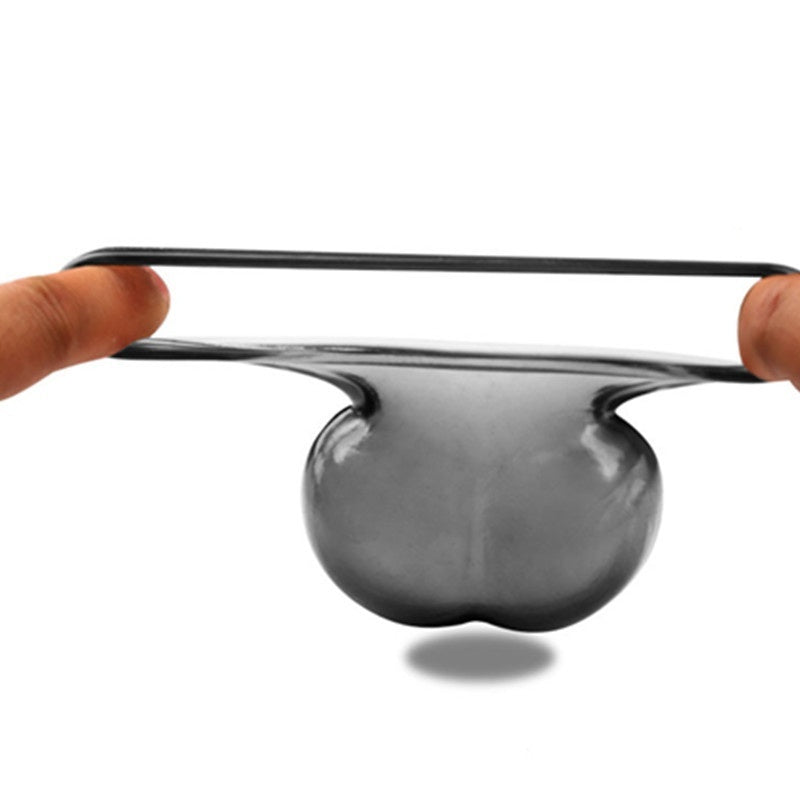 Men Ball Ring Sex Delay Scrotum Testicle Squeeze Ring Soft Silicone Stretcher Scrotal Ring for Male