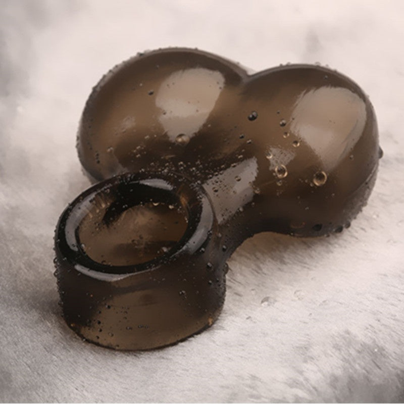 Men Ball Ring Sex Delay Scrotum Testicle Squeeze Ring Soft Silicone Stretcher Scrotal Ring for Male