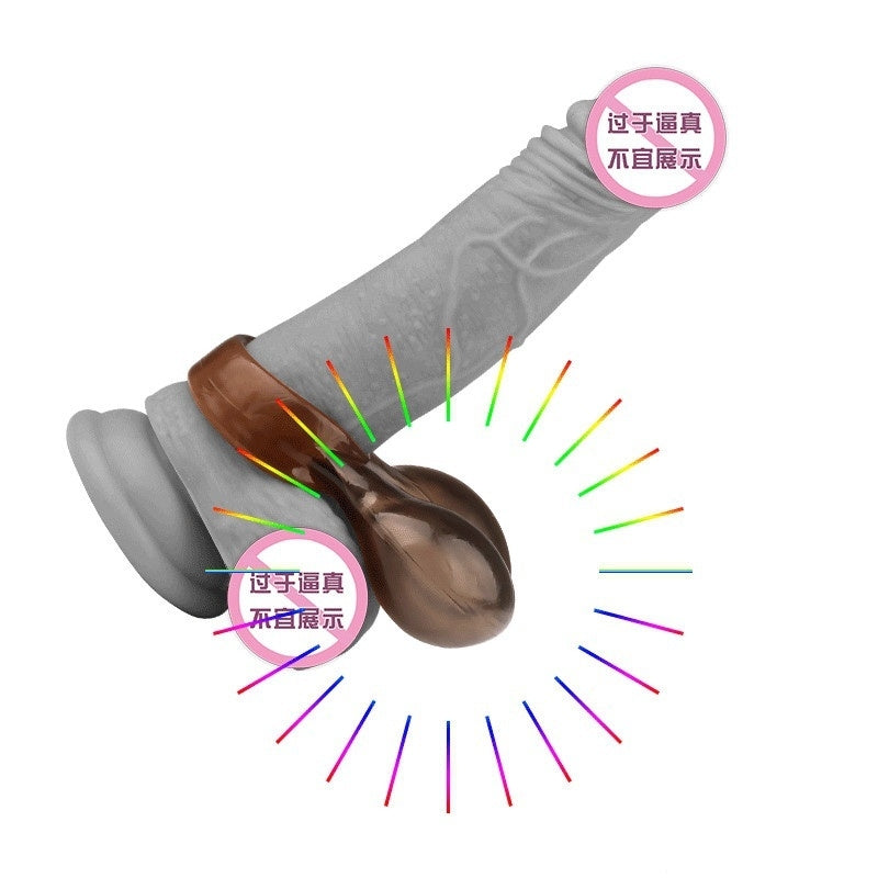 Men Ball Ring Sex Delay Scrotum Testicle Squeeze Ring Soft Silicone Stretcher Scrotal Ring for Male