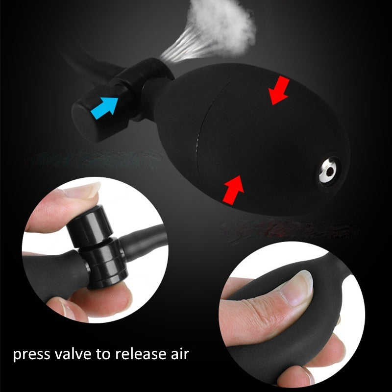 Inflatable Dildo Silicone Anal Dilator Expandable Anus Vagina Prostate Massager Stimulator Adult Sex Toy for Men&Women