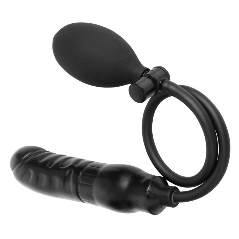 Inflatable Dildo Silicone Anal Dilator Expandable Anus Vagina Prostate Massager Stimulator Adult Sex Toy for Men&Women
