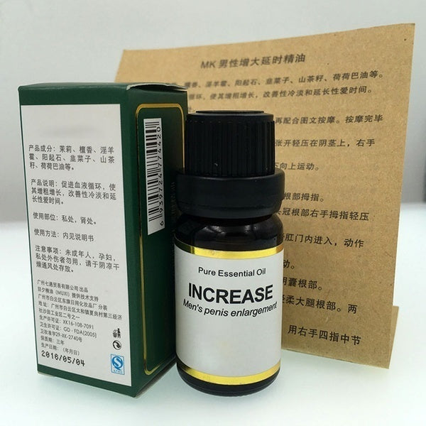 Penis Delayed Growth Blood Circulation Essential Oil Sex Massage Cream External Use 10ml