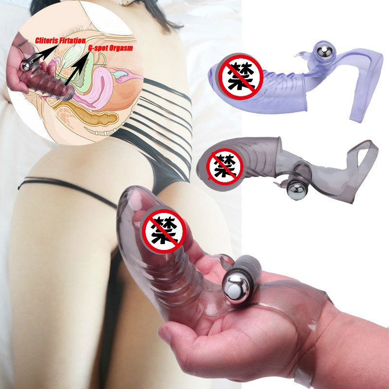 Finger Sleeve Vibrator Women G-Spot Massager Female Masturbator Clitoris Stimulate Sex Toys