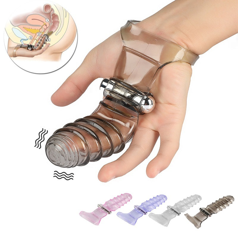 Finger Sleeve Vibrator Women G-Spot Massager Female Masturbator Clitoris Stimulate Sex Toys