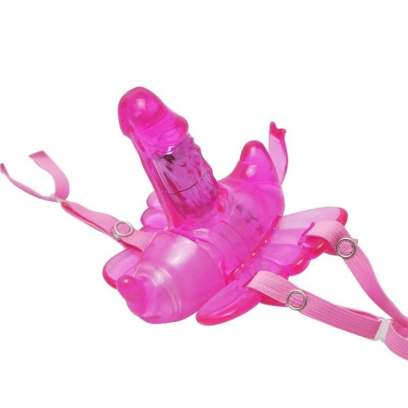 Female Butterfly Vibration Dildo Wearable Body Massager Vibrator Panty Sex Toys