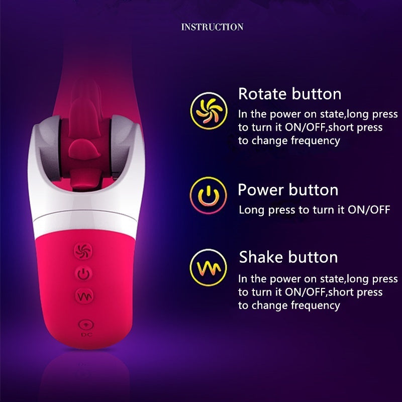 Sex Licking Toy 12 Speeds Rotation Vibrating Oral Vibration Tongue Female Clitoris Vibrators Sex Toys for Women
