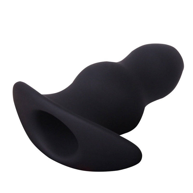 Hollow Enema Butt Plug Soft Silicone Anus Vagina Prostate Massager Gay Anal Sex Toy for Men Women