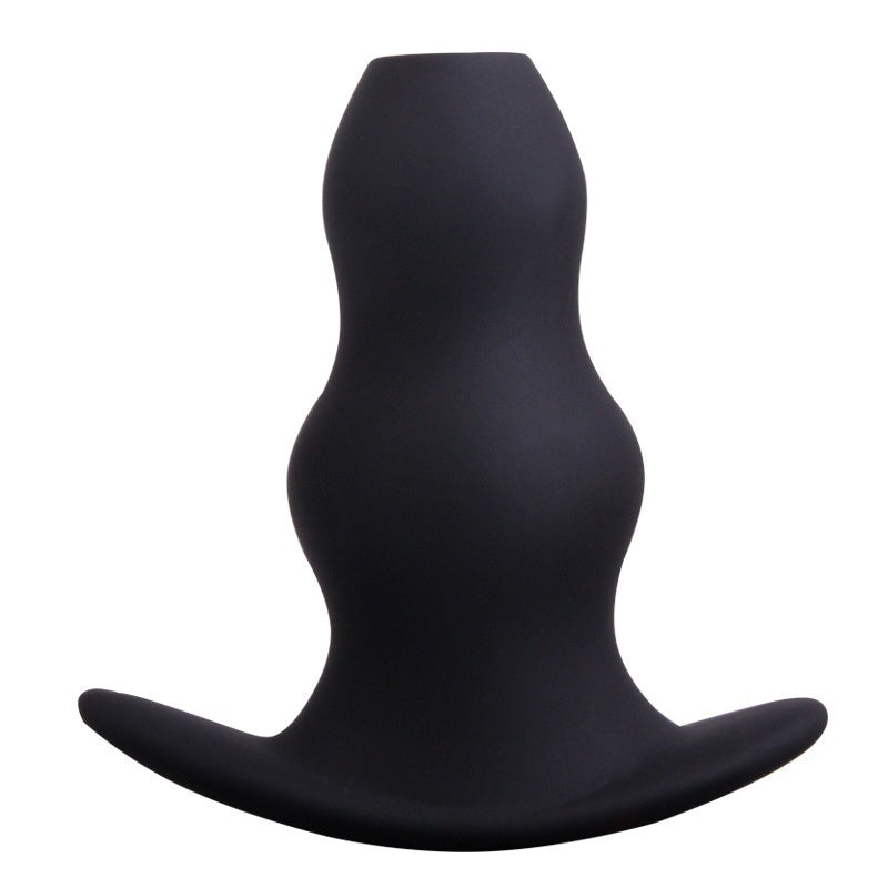 Hollow Enema Butt Plug Soft Silicone Anus Vagina Prostate Massager Gay Anal Sex Toy for Men Women