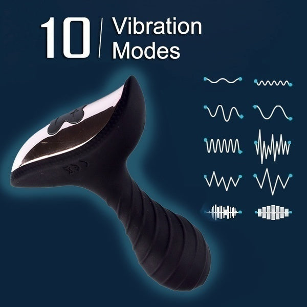 10 Vibration Modes of Butt Plug Anal Vibrators Silicone Anus Prostate Massager Gay Sex Toys for Men