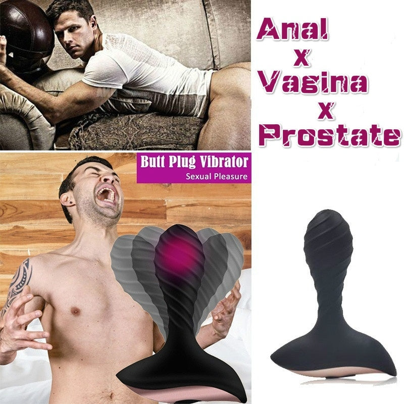 10 Vibration Modes of Butt Plug Anal Vibrators Silicone Anus Prostate Massager Gay Sex Toys for Men