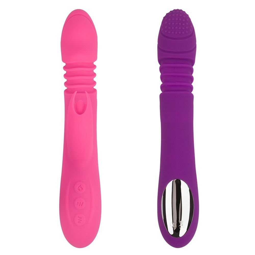 Heat Thrusting Vibrator Rotating Dildo Silicone Rabbit Vibrator G Spot Stimulator Waterproof Sex Toys for Women