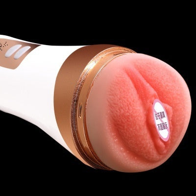 Male Auto Suck 15-Frequency Vibration Masturbator Cup with Synonous Female Sexual Moan Sound Sex Toy for Men