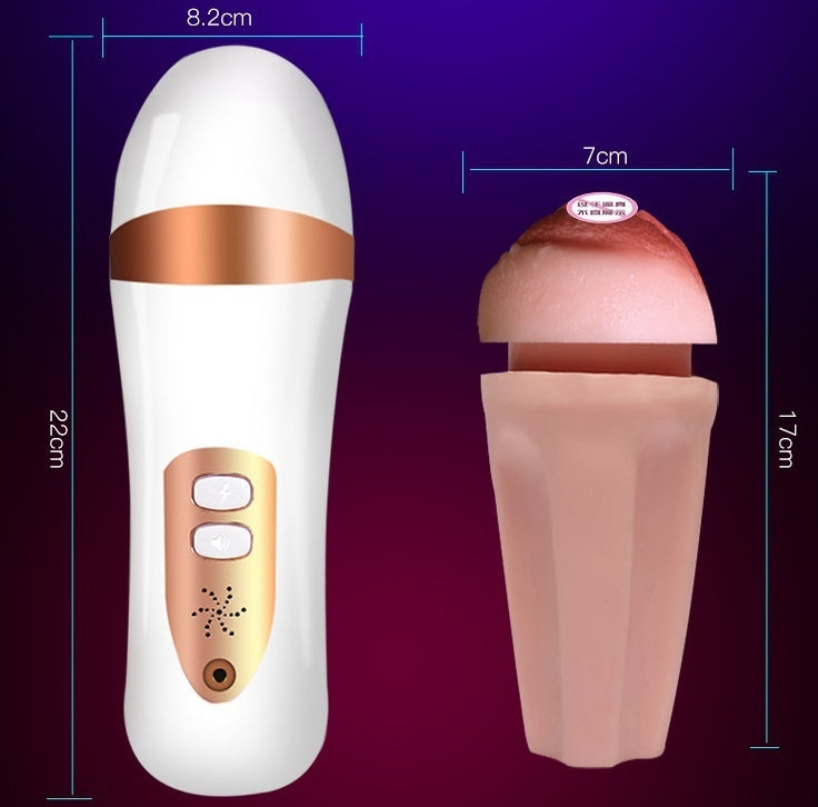 Male Auto Suck 15-Frequency Vibration Masturbator Cup with Synonous Female Sexual Moan Sound Sex Toy for Men