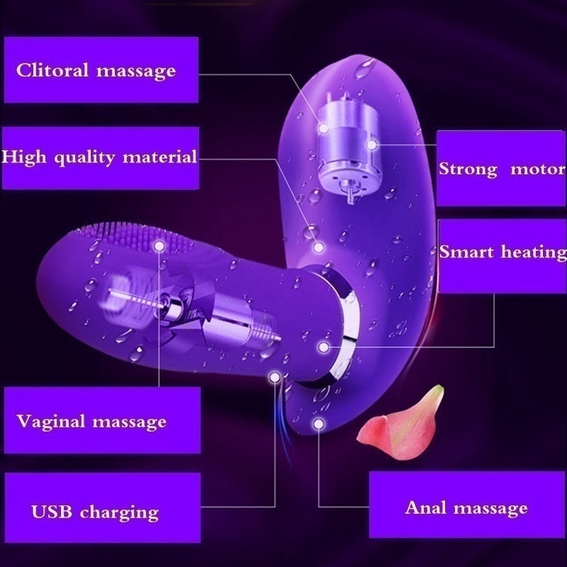 قضيب اصطناعي متعدد الوظائف قابل للارتداء مع اهتزاز مخفي وجهاز تحكم عن بعد قابل لإعادة الشحن ومضاد للماء لعبة جنسية للنساء