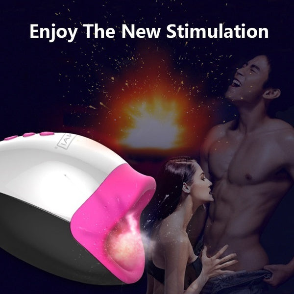 Smart Heating Masturbating Sex Toy Men Male Realistic Vibrating Oral Sex Masturbator Cup