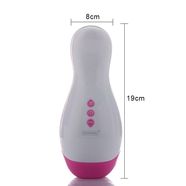 Smart Heating Masturbating Sex Toy Men Male Realistic Vibrating Oral Sex Masturbator Cup