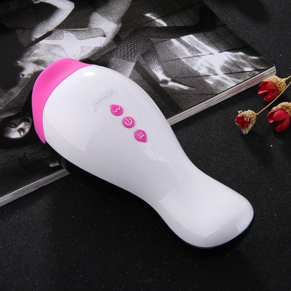 Smart Heating Masturbating Sex Toy Men Male Realistic Vibrating Oral Sex Masturbator Cup