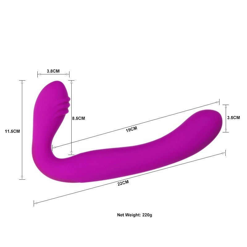 Lesbian Strap on Double End Dildo Vibrators Strapless Strapon Dildos Sex Toys for Women