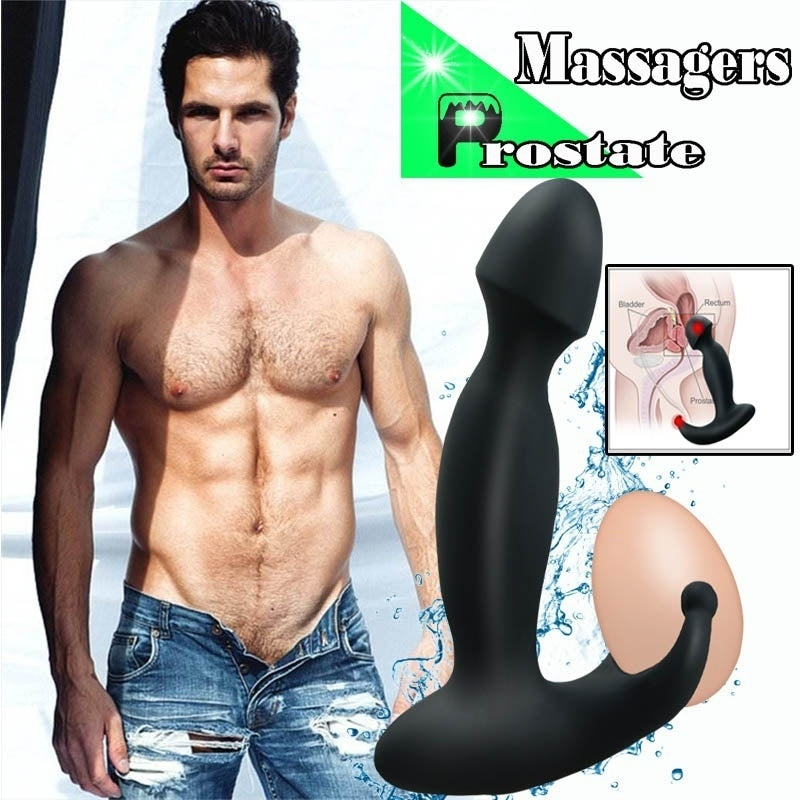 Anal Butt Plug Vibrator Male Prostate Massager Testicle Stimulation Adult Gay Sex Toys for Men