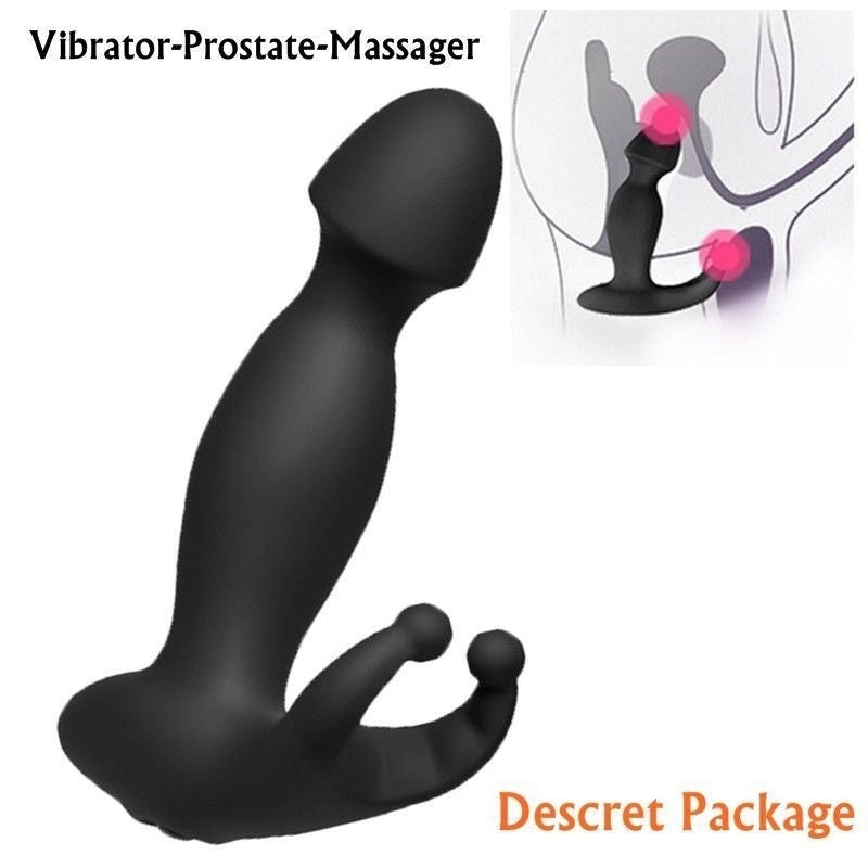 Anal Butt Plug Vibrator Male Prostate Massager Testicle Stimulation Adult Gay Sex Toys for Men