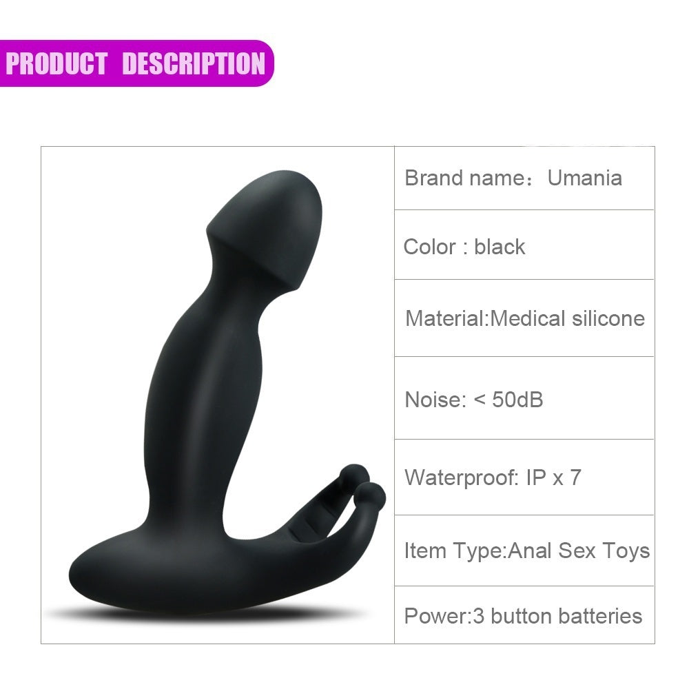 Anal Butt Plug Vibrator Male Prostate Massager Testicle Stimulation Adult Gay Sex Toys for Men