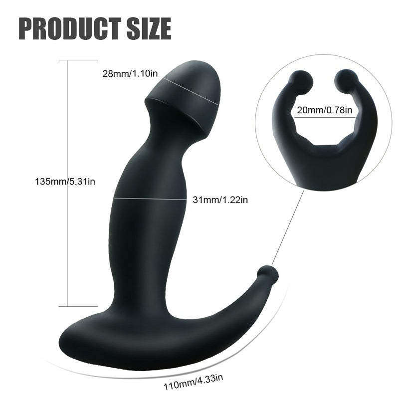 Anal Butt Plug Vibrator Male Prostate Massager Testicle Stimulation Adult Gay Sex Toys for Men