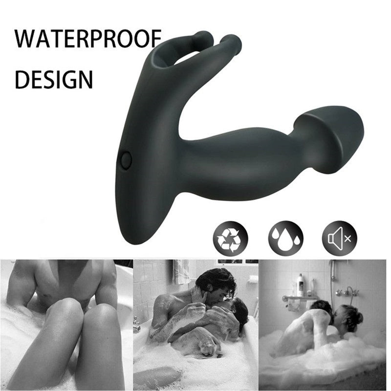 Anal Butt Plug Vibrator Male Prostate Massager Testicle Stimulation Adult Gay Sex Toys for Men