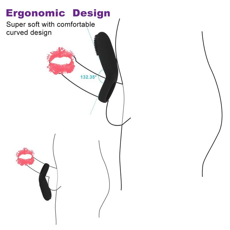 Sex Delay Cock Ring Vibrating Penis Rings Silicone 12 Speed Adult Sex Toys for Men Couple