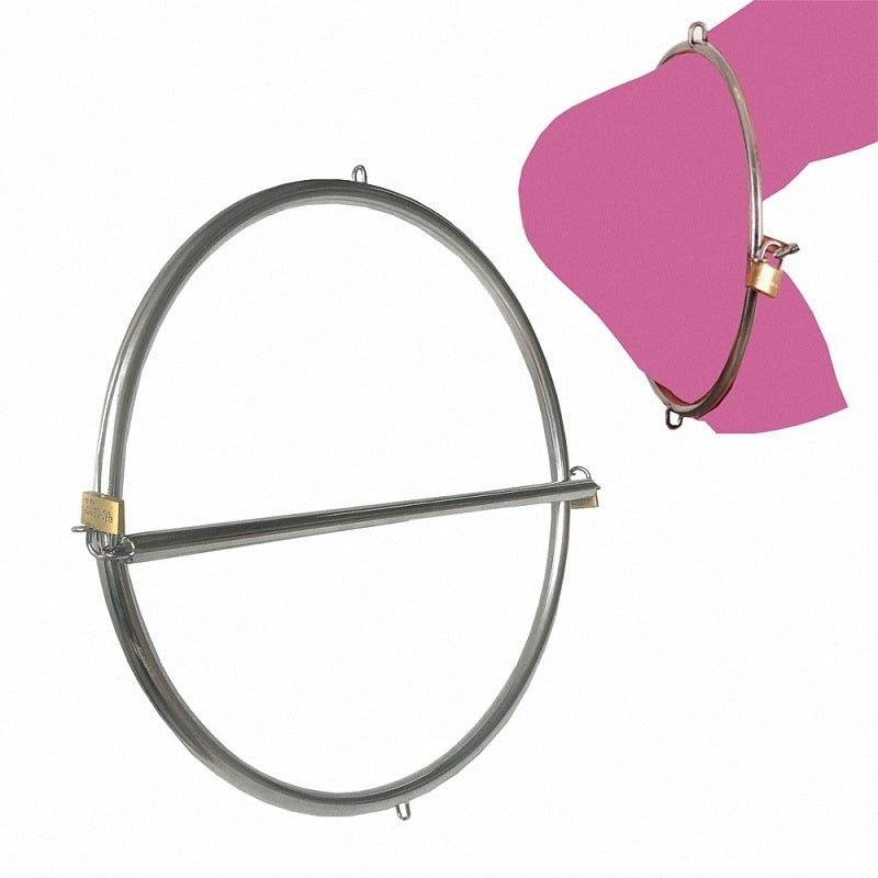 جهاز CHR A-ss Circle Warped Hip Bondage Standing Walking Exercise Device من الفولاذ المقاوم للصدأ BDSM ألعاب جنسية للبالغين للزوجين