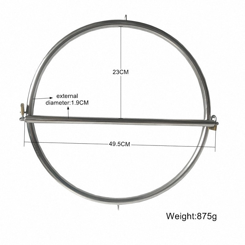 جهاز CHR A-ss Circle Warped Hip Bondage Standing Walking Exercise Device من الفولاذ المقاوم للصدأ BDSM ألعاب جنسية للبالغين للزوجين