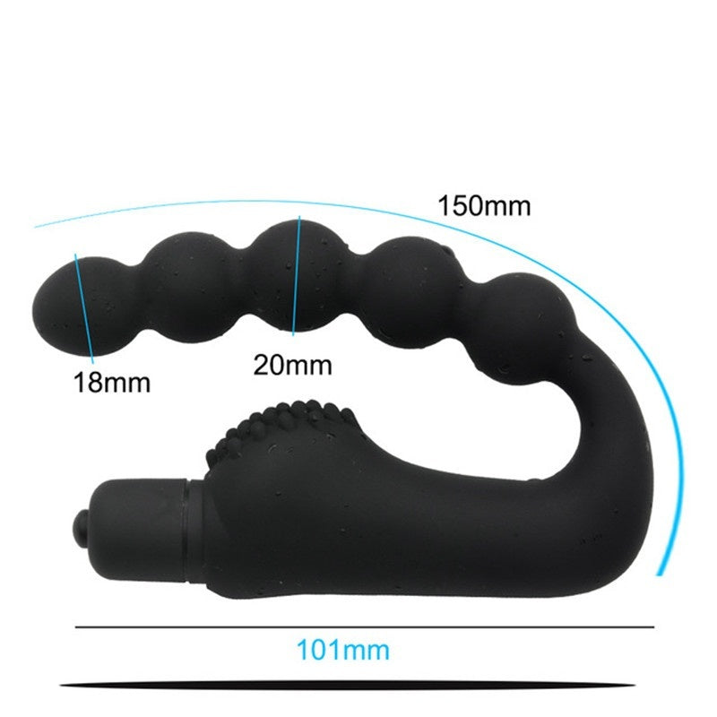 10 Speeds Anal Beads Vibrator Butt Plug Vibration Prostate Massager Silicone Sex Toys for Men Woman Gay