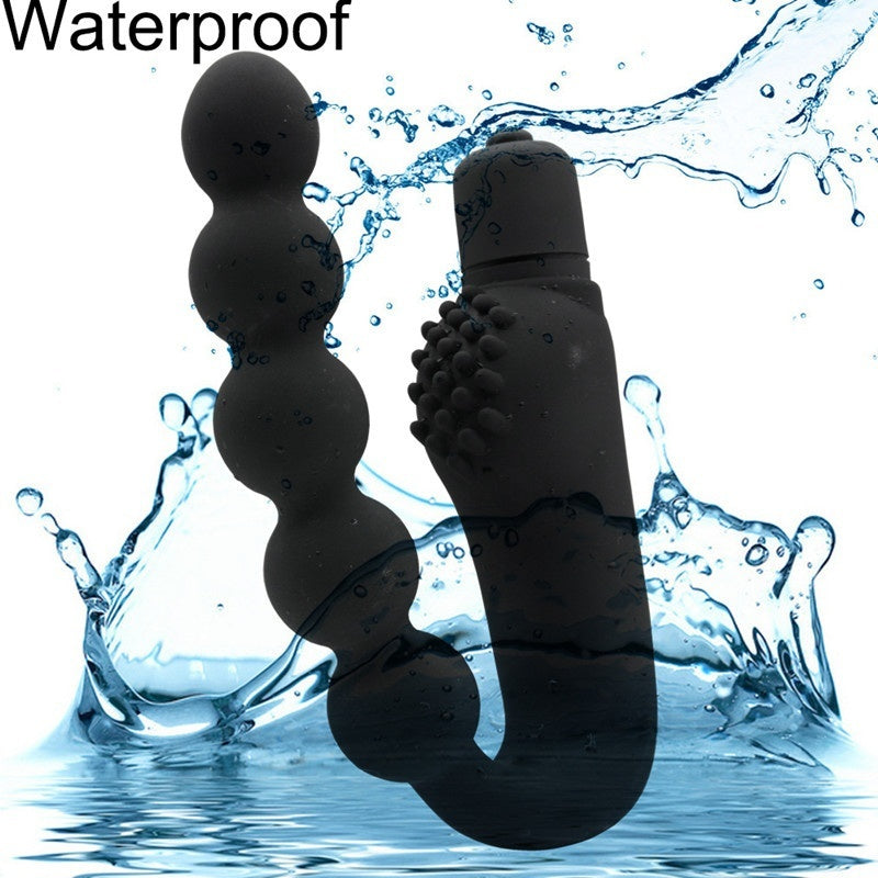 10 Speeds Anal Beads Vibrator Butt Plug Vibration Prostate Massager Silicone Sex Toys for Men Woman Gay