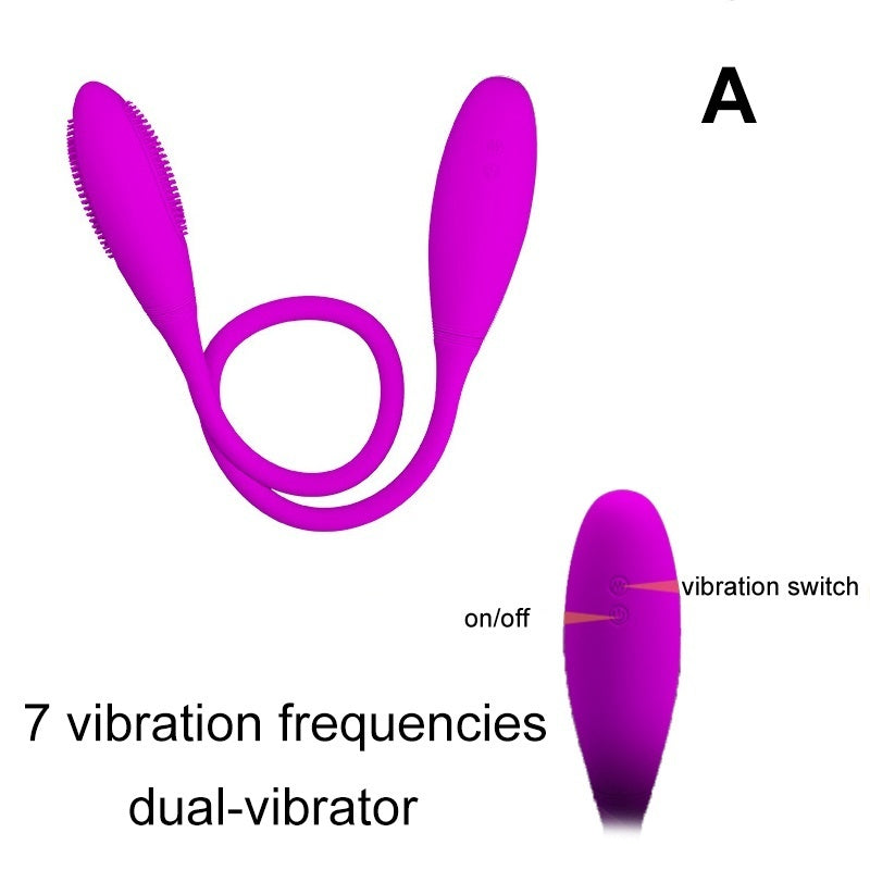 Dual-Head String Vibrator Clitoral G-spot Stimulator Anal Butt Plug Massager Adult Sex Toy for Men Women Couples Gay Lesbian