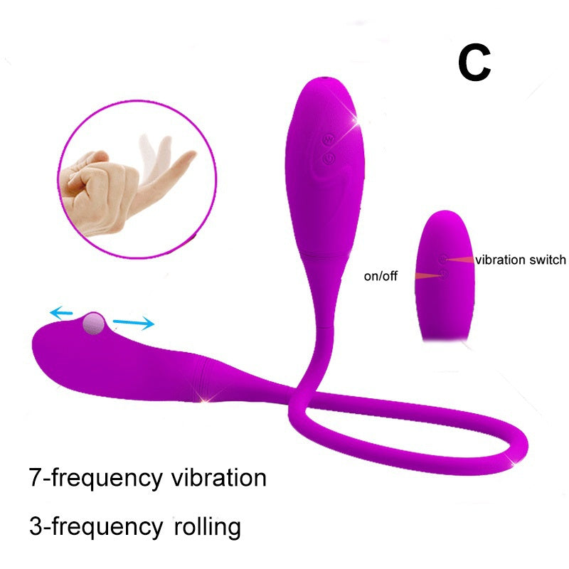 Dual-Head String Vibrator Clitoral G-spot Stimulator Anal Butt Plug Massager Adult Sex Toy for Men Women Couples Gay Lesbian