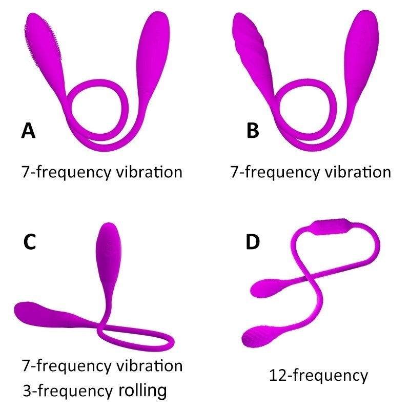 Dual-Head String Vibrator Clitoral G-spot Stimulator Anal Butt Plug Massager Adult Sex Toy for Men Women Couples Gay Lesbian