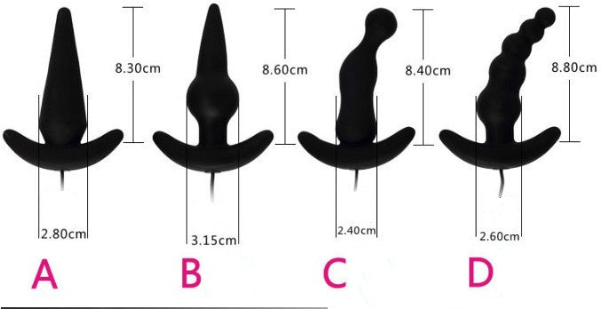 Anal Stimulate Beads Butt Plug Vibrator Dildo with Multiple Beads Massgaer Adult Sex Toys for Couple